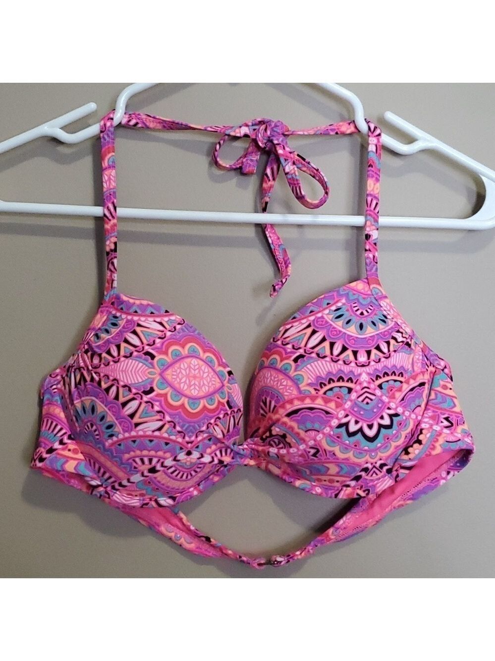 Xhilaration Pink bikini top size large